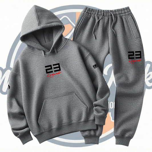 Men's Sweatsuit Hoodie Joggers Sweatshirt Grey To Match Air Jordan Retro 3 Black Cement Tracksuit