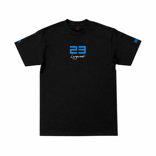 Men's Black T-Shirt 23 Legend Tee To Match Air Jordan 6 UNC
