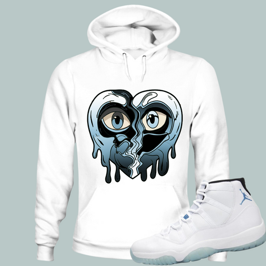 Crying Heart W Hoodie Match Air Jordan 11 “Legend Blue”