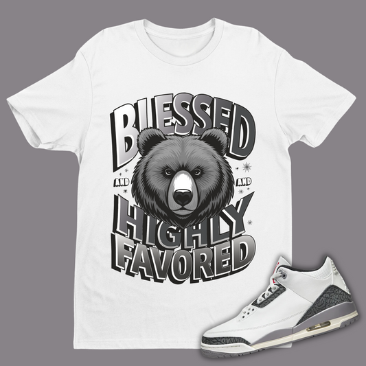 Blessed And Highly Favored Match Air Jordan 3 'Cement Grey'