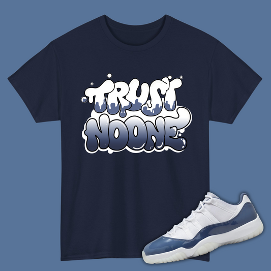 Trust No One N Match Air Jordan 11 Retro Low 'Diffused Blue'