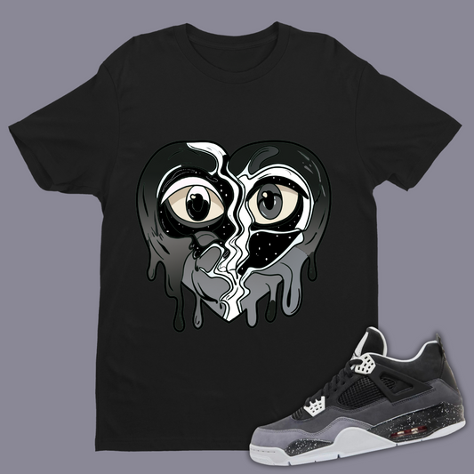 Crying Heart B Tee Match Air Jordan 4 “Fear”