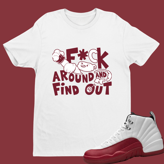 F#ck Around And Find Out 2 Match Air Jordan 12 “Cherry”