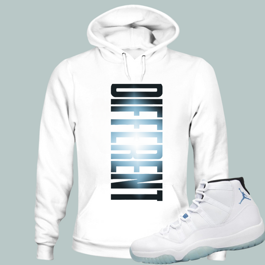 Different W Hoodie Match Air Jordan 11 “Legend Blue”