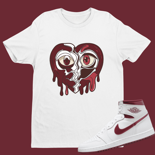 Crying Heart Match Air Jordan 1 High 85 "Metallic Burgundy"