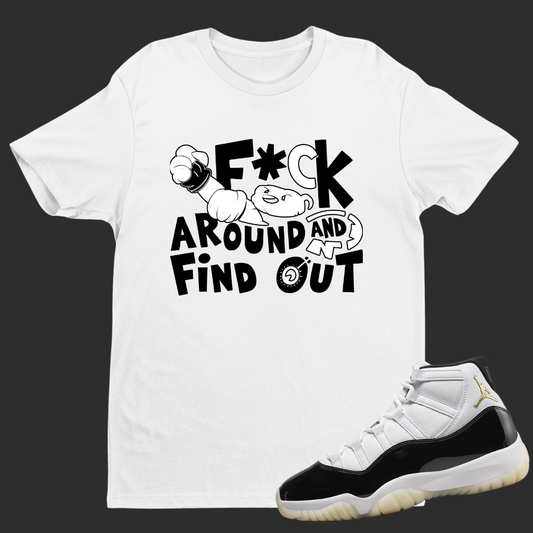 F#ck Around And Find Out 2 W Match Air Jordan 11 “Gratitude”