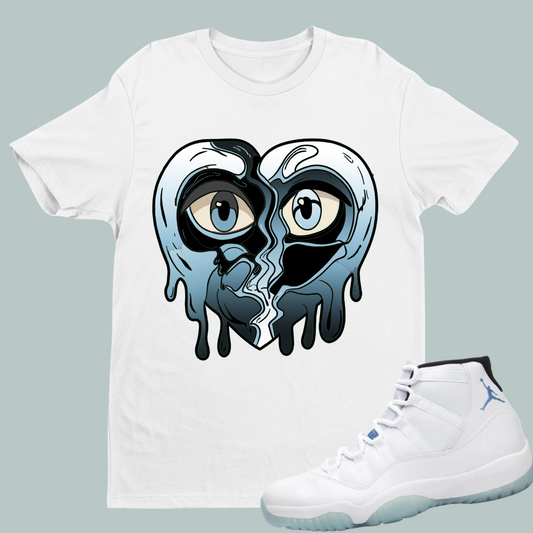 Crying Heart W Tee Match Air Jordan 11 “Legend Blue”