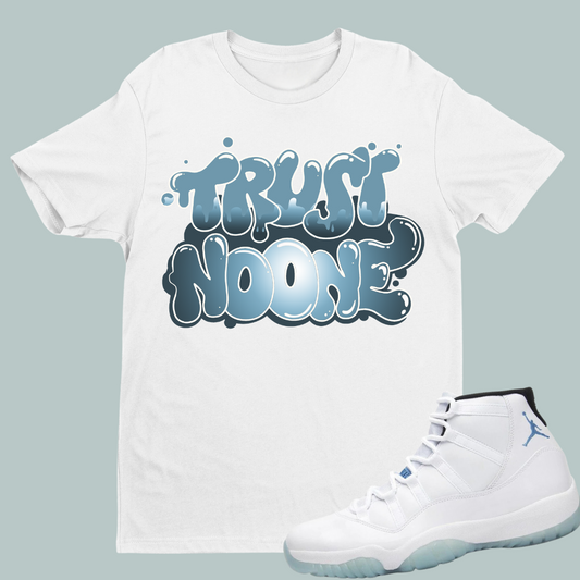 Trust No One W Tee Match Air Jordan 11 “Legend Blue”