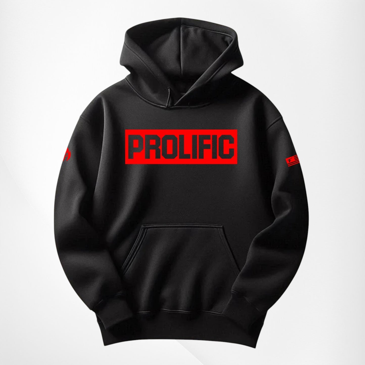 Men's Sneaker Matching Hoodie Black and Red Prolific Sweatshirt For Air Jordan Retro Bred