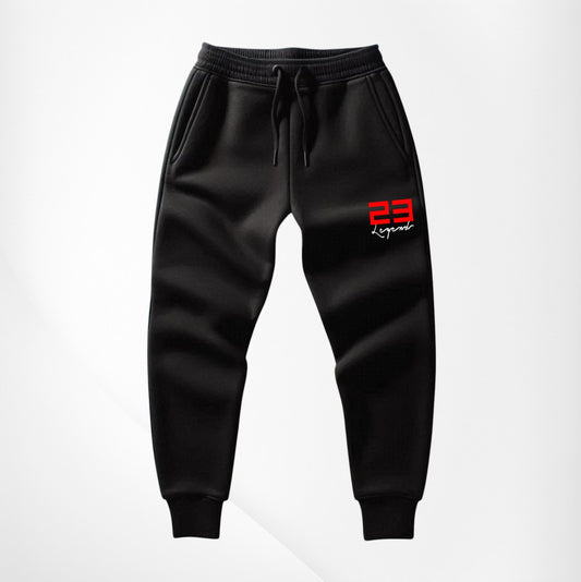 Men's 23 Legend Black Joggers To Match Air Jordan Retro 13 Bred Built for Sneakerheads Pants
